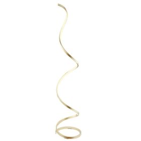 Modern LED Spiral Floor Lamp //  Sandy Gold