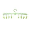 2 Pcs Foldable Portable 8 Clip Drying Hanger Travel Clothes Hanger Drying Rack
