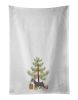 NEW Schnauzer Christmas Tree Kitchen Towel Set of 2 White Dish Towels Decorative Bathroom Hand towel for Hand, Face, Hair, Yoga, Tea, Dishcloth