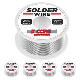 5Core Solder Wire 5Pc DIY Tin Lead 63/37 Rosin Core 0.6mm Soldering Flux Wires Electrical Components