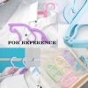10 Pcs Colorful Portable Folding Clothes Hangers Clothes Drying Rack for Travel