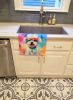 Bichon Frise Hippie Dawg Kitchen Towel Dish Cloths Guest Hand Towel Decorative Bathroom Towel for Face,Tea, Dishcloth, Kitchen and Bath