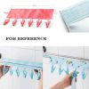 Pack of 3 Bathroom Racks Cloth Hanger Clothespin Travel Portable Clothes Hanger