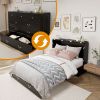 Queen Size Murphy Bed Frame with Drawers Murphy Chest Bed with Charging Station