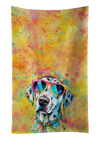 Dalmatian Hippie Dawg Kitchen Towel Dish Cloths Guest Hand Towel Decorative Bathroom Towel for Face,Tea, Dishcloth, Kitchen and Bath (Default: Default)