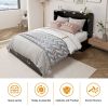 Queen Size Murphy Bed Frame with Drawers Murphy Chest Bed with Charging Station