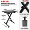 5 Core Keyboard Bench 2 Inch Padded Cushioned Piano Stool Height Adjustable 19" Guitar Seat Portable